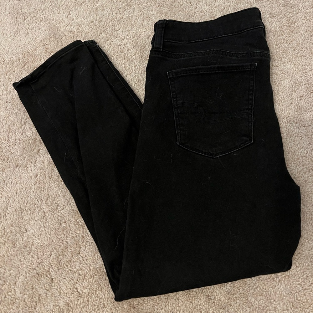 Black skinny American Eagle jeans